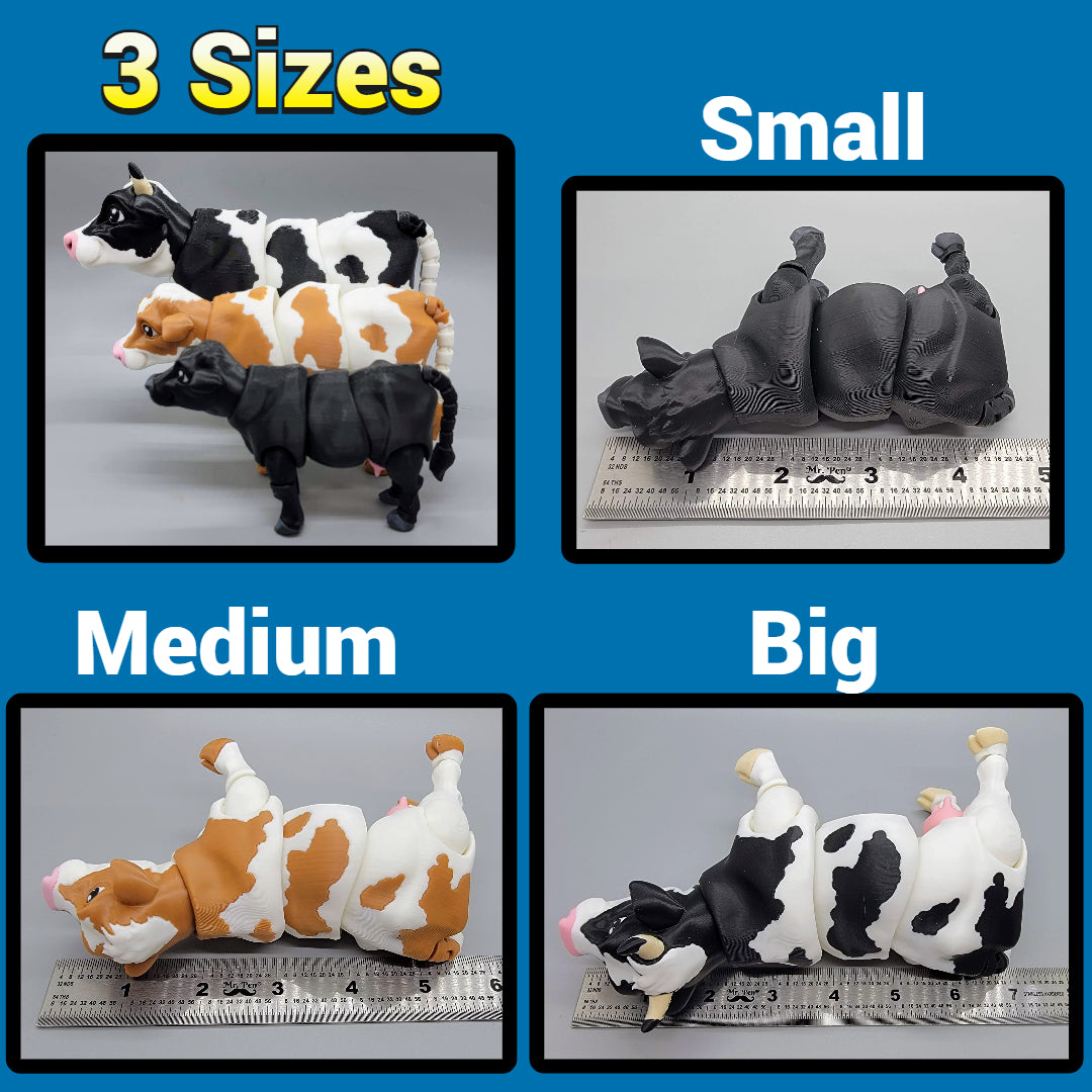 Articulated Dairy Cow Toy