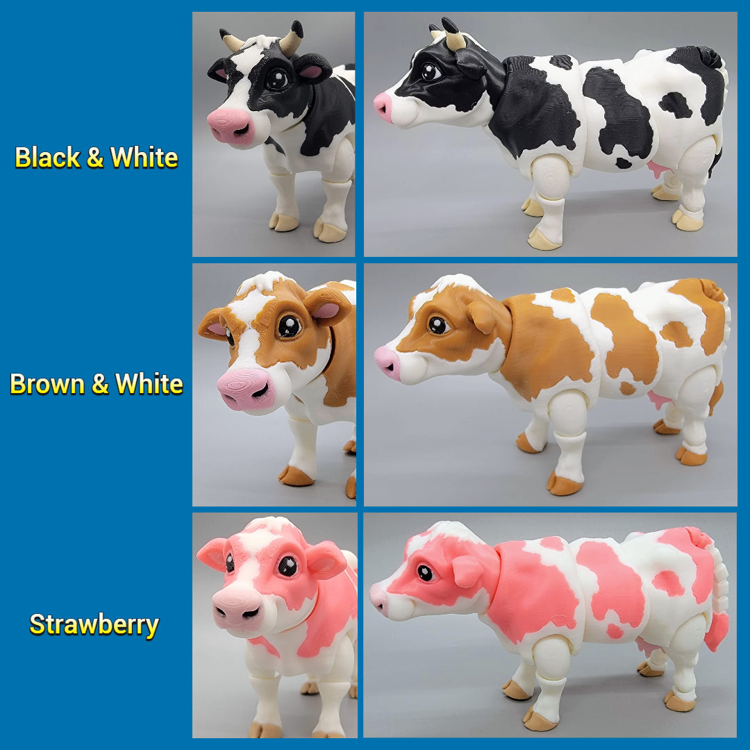 Articulated Dairy Cow Toy