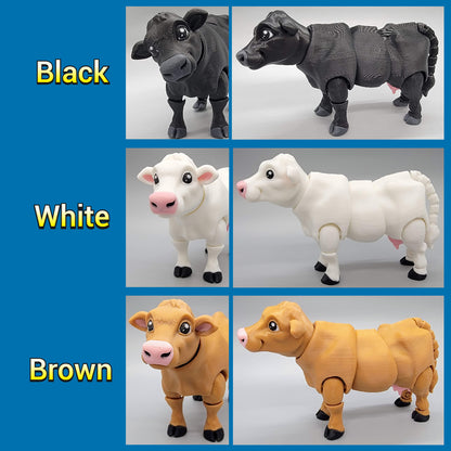 Articulated Dairy Cow Toy
