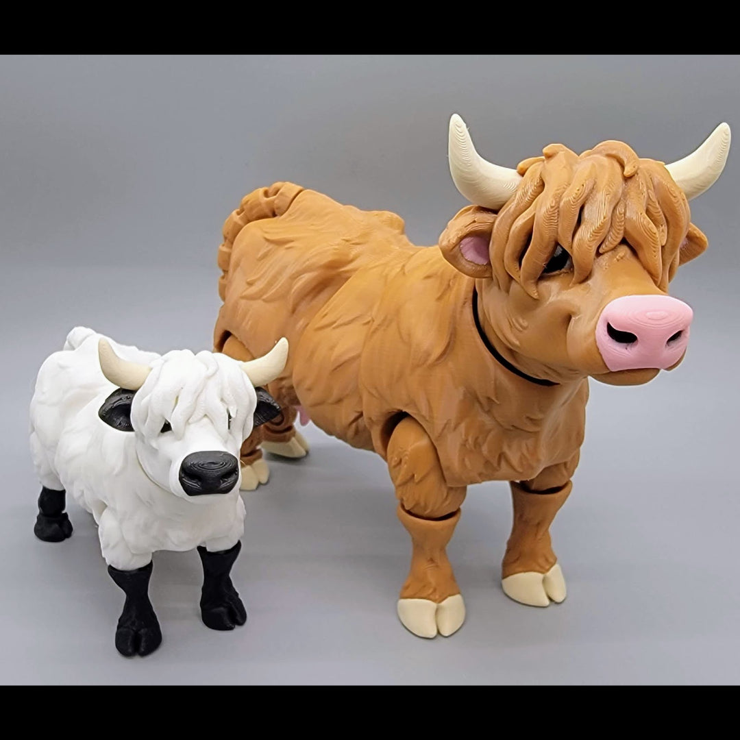 Articulated Highland Cow Toy
