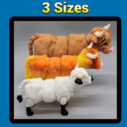 Articulated Highland Cow Toy
