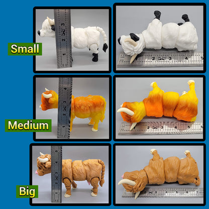 Articulated Highland Cow Toy