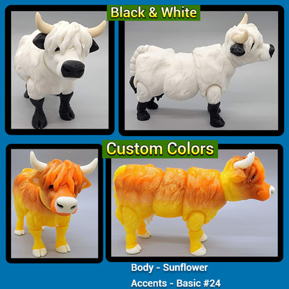 Articulated Highland Cow Toy