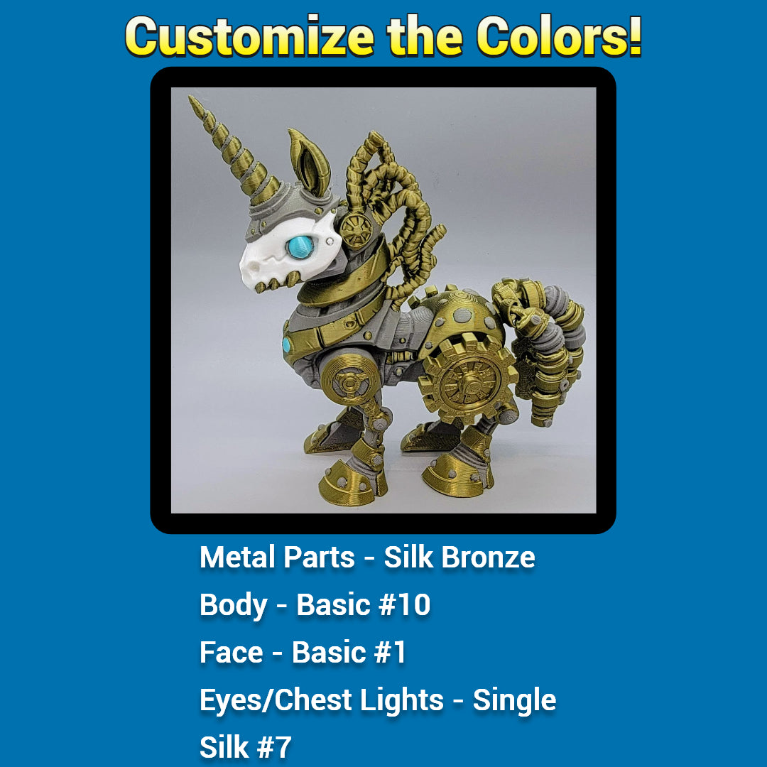 Twisty Steampunk Unicorn Toy