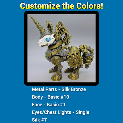 Twisty Steampunk Unicorn Toy