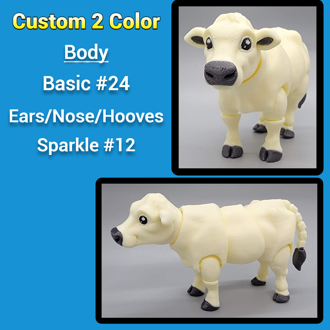 Articulated Dairy Cow Toy