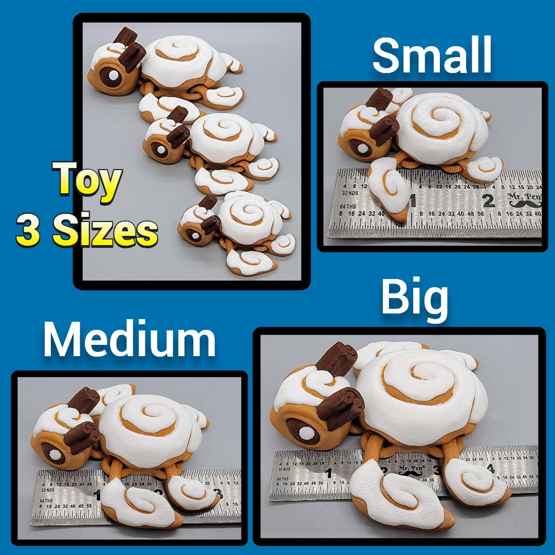 Cinnaswirl Turtle Fidget