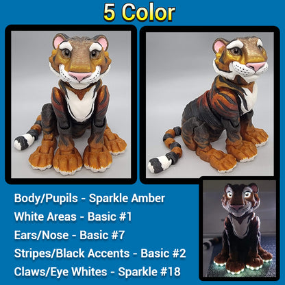 Custom Colors Tiger Toy
