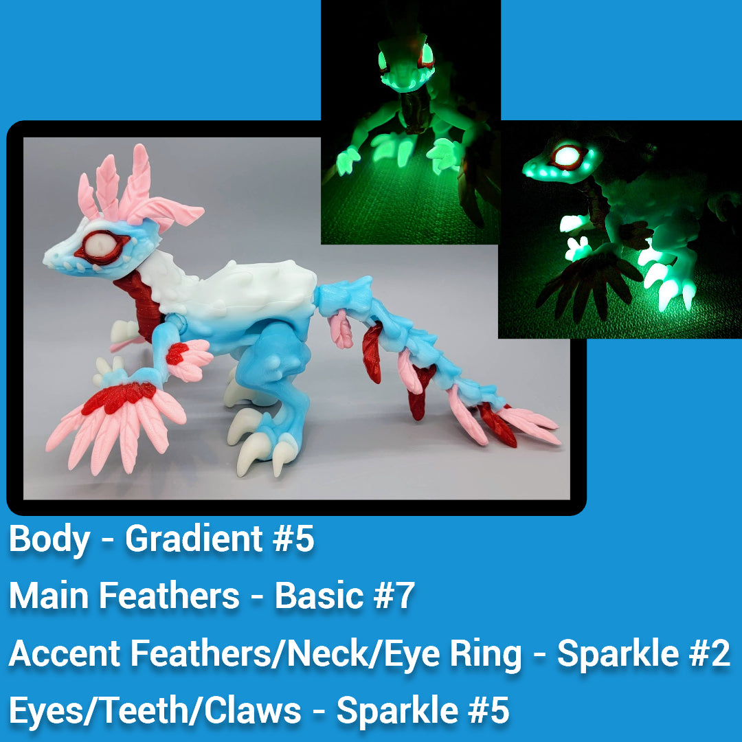 Twisty Feathered Raptor Posable Figure
