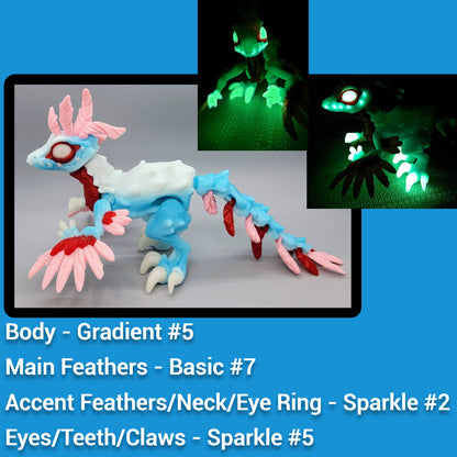 Twisty Feathered Raptor Posable Figure
