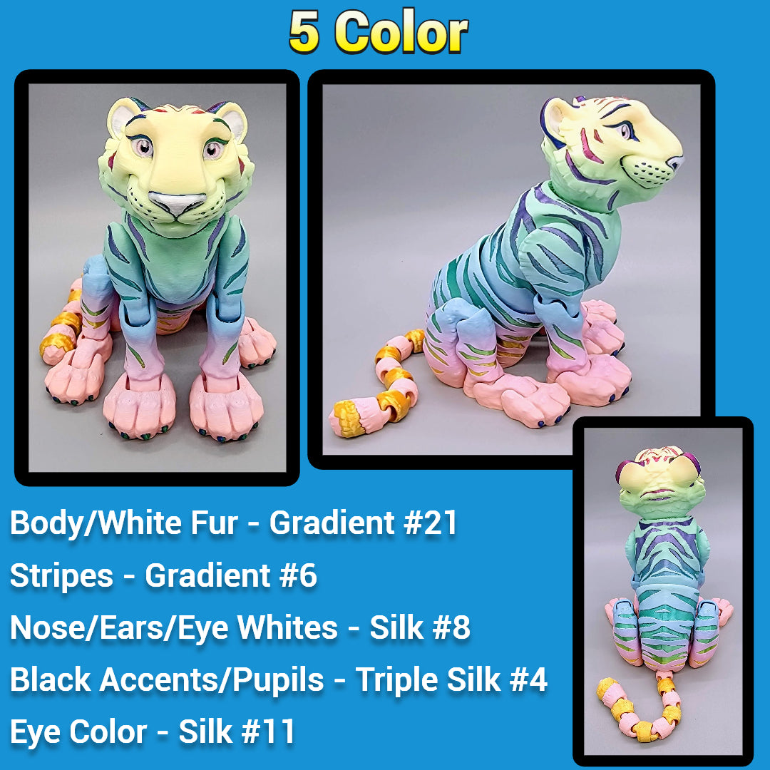 Custom Colors Tiger Toy