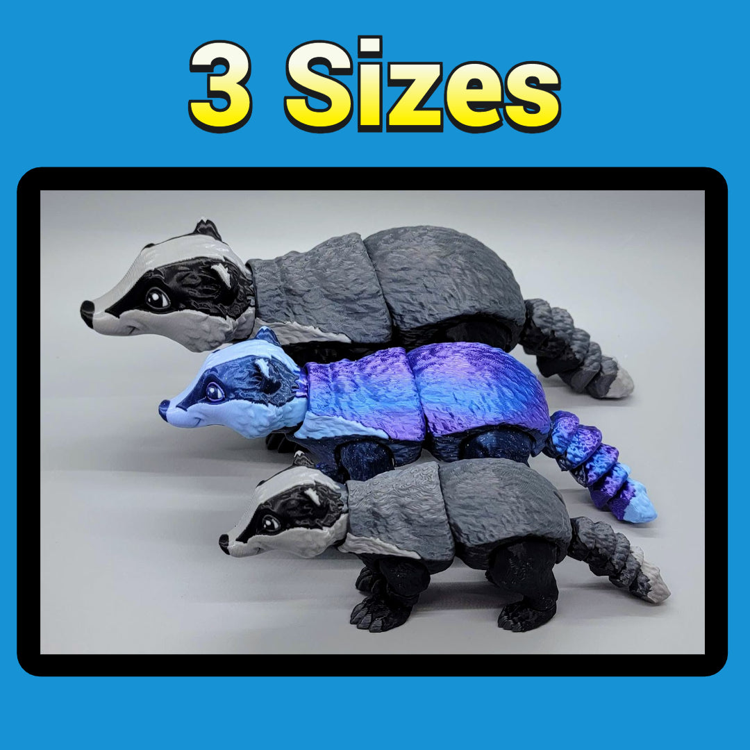 Articulated Badger & Honey Badger Toy