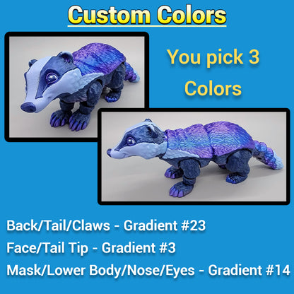 Articulated Badger & Honey Badger Toy