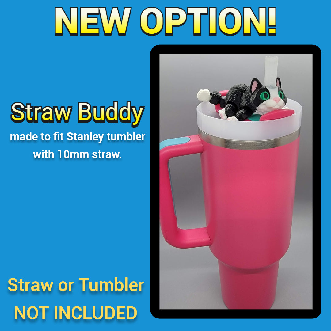 Mini Cat – Articulated Toy, Keychain or Straw Buddy