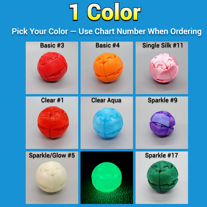 Custom Zorbles – Click Fidget Ball Toy with Optional Case