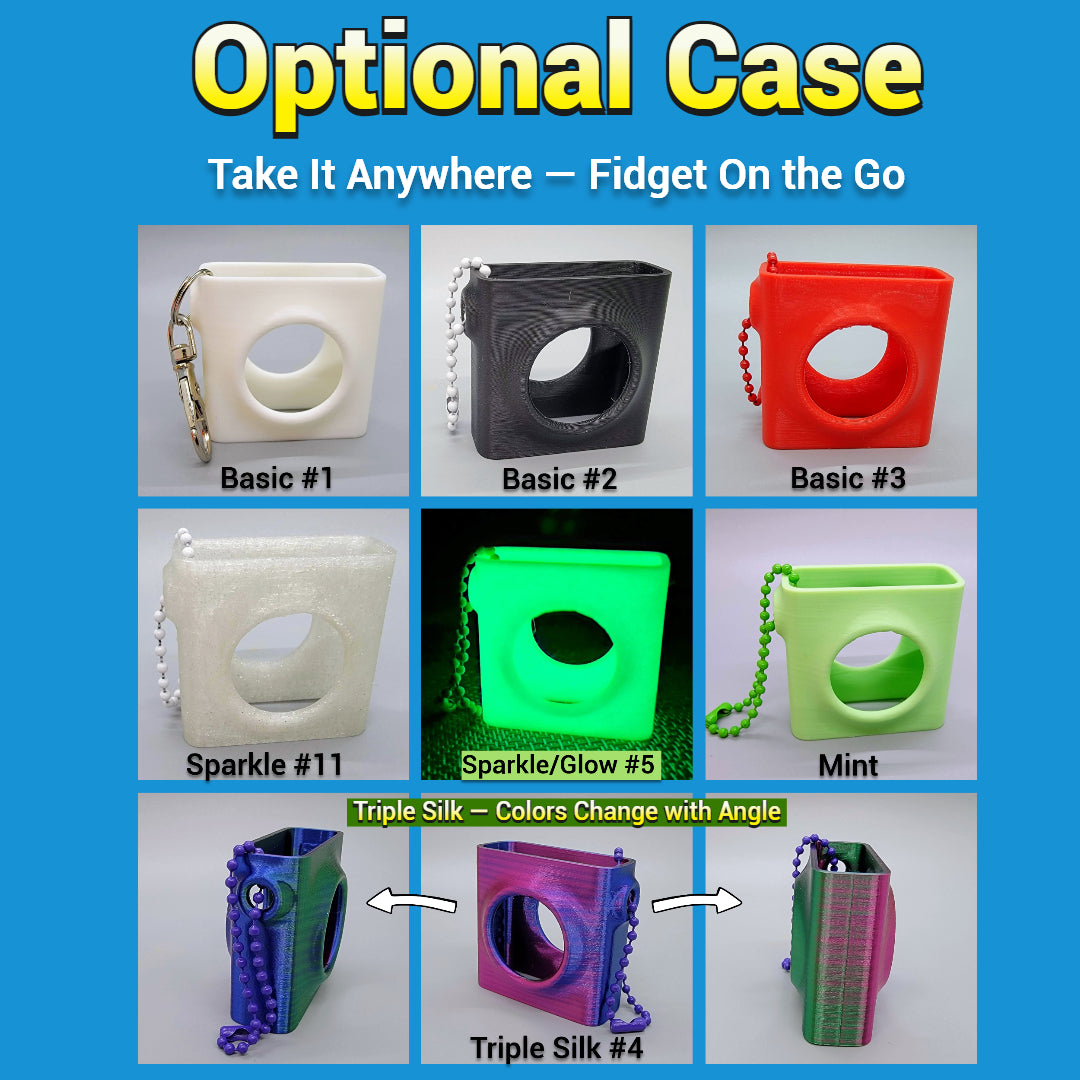 Custom Zorbles – Click Fidget Ball Toy with Optional Case
