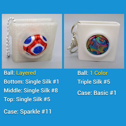 Custom Zorbles – Click Fidget Ball Toy with Optional Case