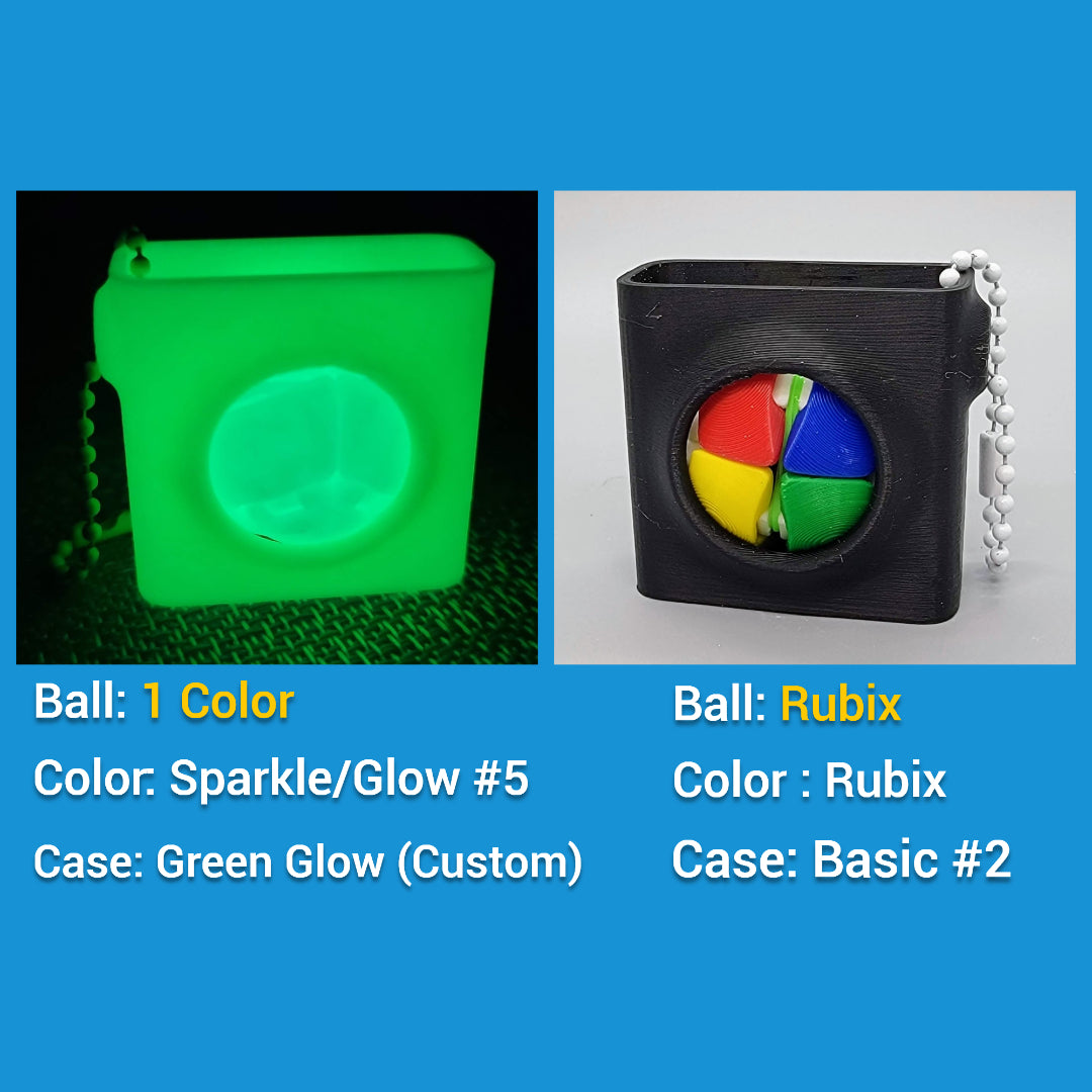Custom Zorbles – Click Fidget Ball Toy with Optional Case