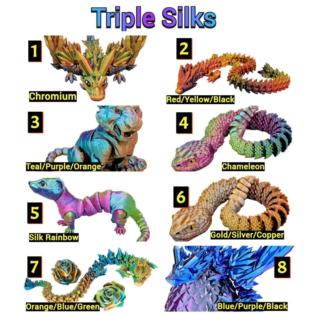 Articulated Crystal Dragons