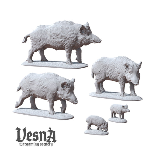 Boar Pack – Wild Swine Miniatures