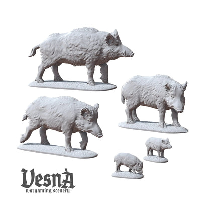 Boar Pack – Wild Swine Miniatures