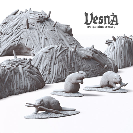 Beaver Pack – Wildlife Miniatures