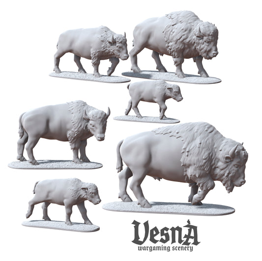 American Bison Pack – Wildlife Miniatures
