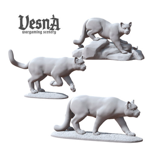 Cougar Pack (3pc) – Wild Cat Miniatures