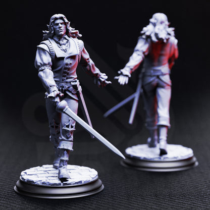 High-detail resin Vampire Socialite miniatures, guests of the masquerade, perfect for TTRPG campaigns, NPCs, and gothic fantasy collections.