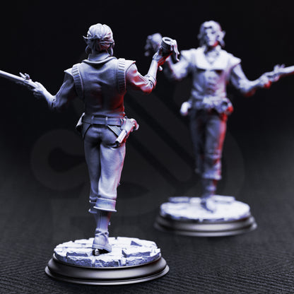 High-detail resin Vampire Socialite miniatures, guests of the masquerade, perfect for TTRPG campaigns, NPCs, and gothic fantasy collections.