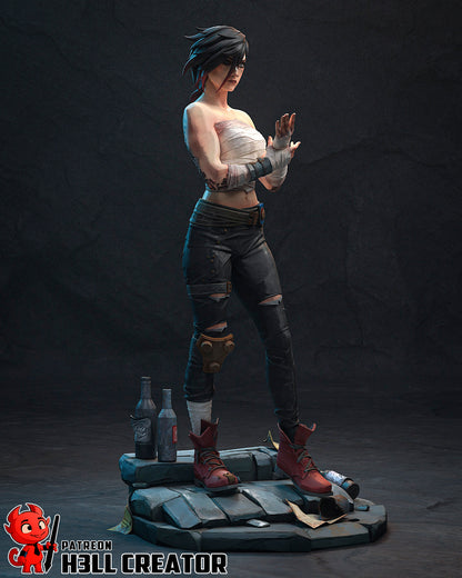 Vi Arcane 1:10 resin collectible statue full figure with urban rubble base and detailed sculpt