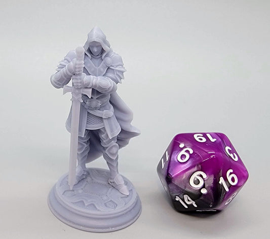 Visage – The Faceless Knight printed with Chitu Systems Conjure Rigid Resin in .03mm layer height on a Uniformation GK3 Ultra