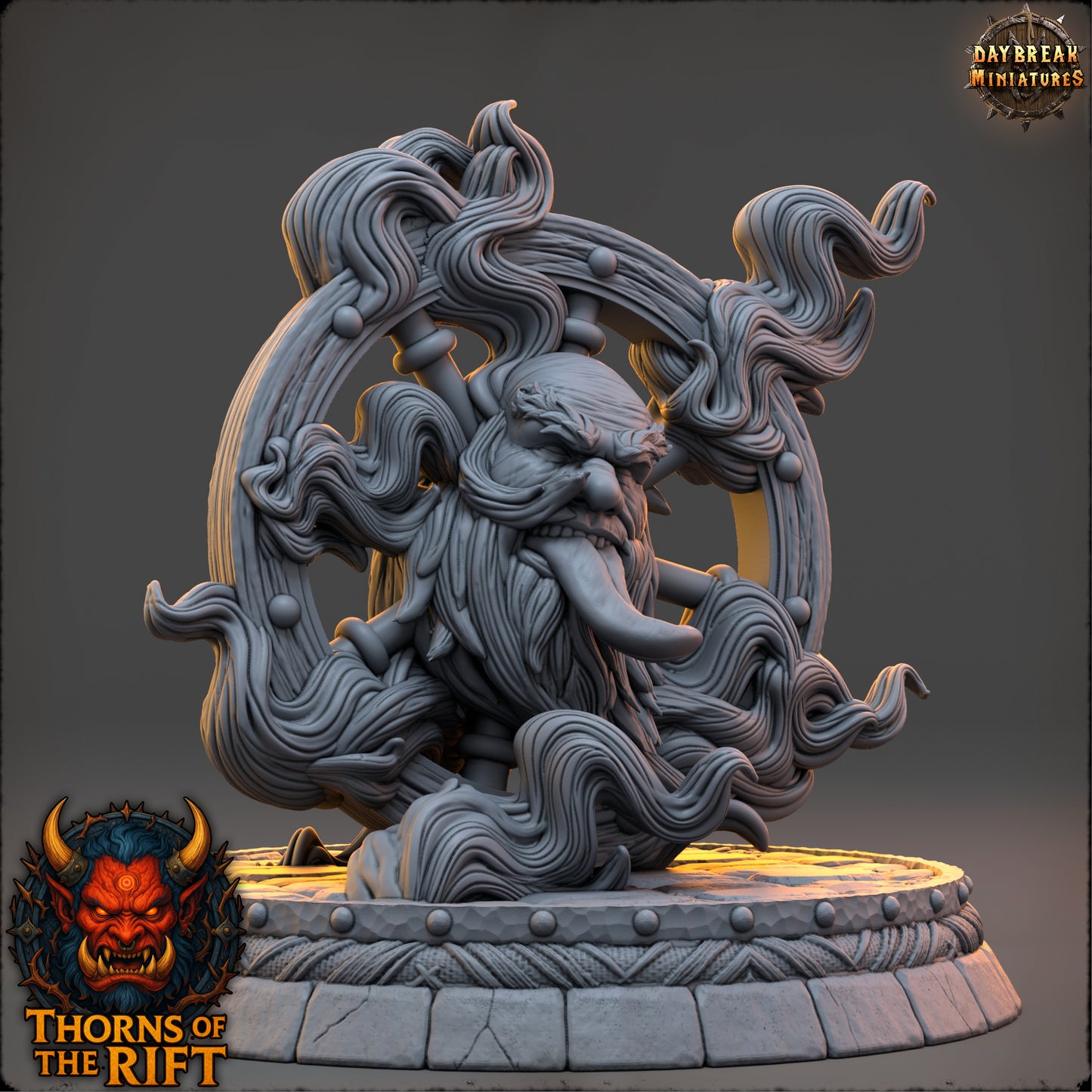 Wanyudo - Thorns of the Rift Yokai Resin Miniature