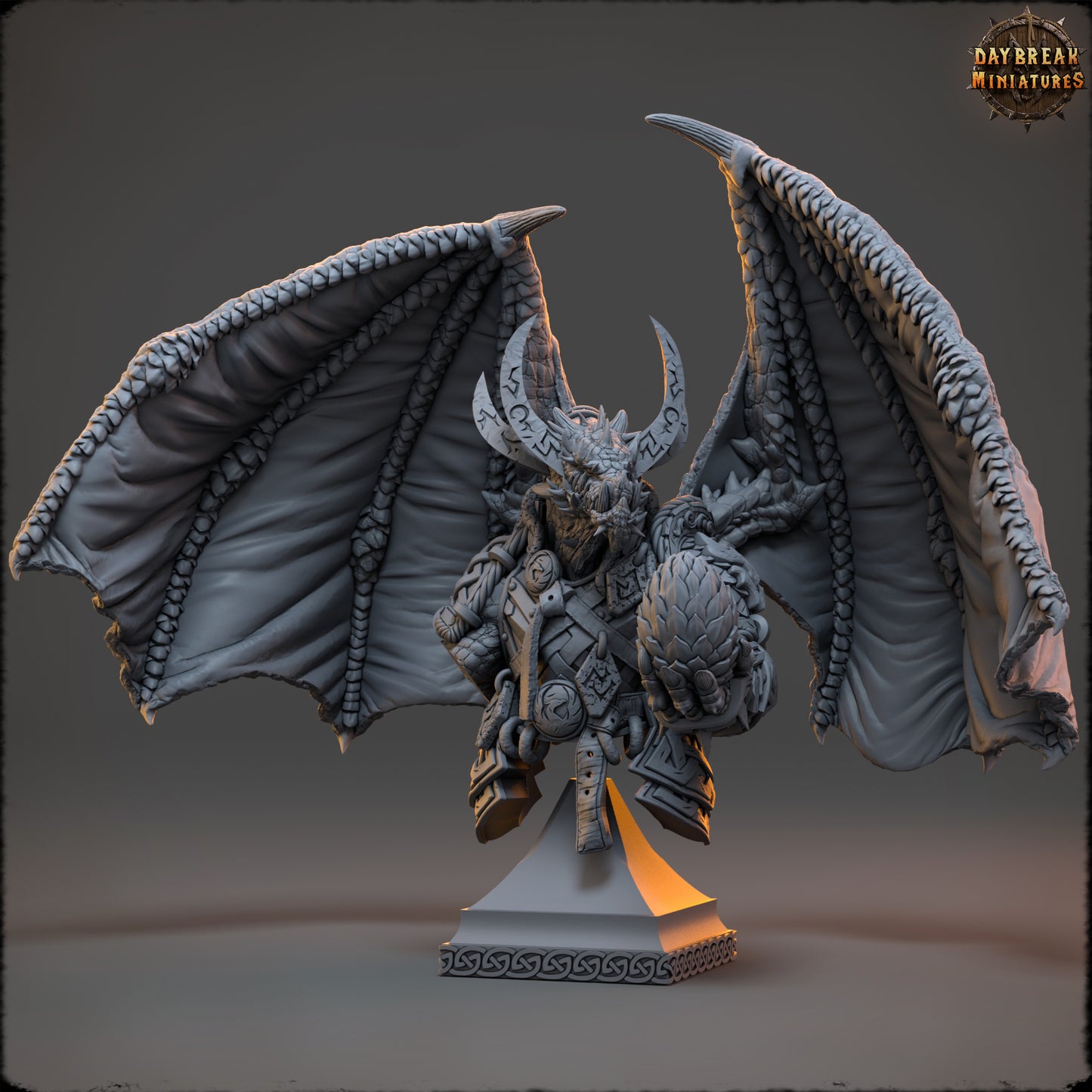 Zircon Firefang - Draconic Warlord Bust