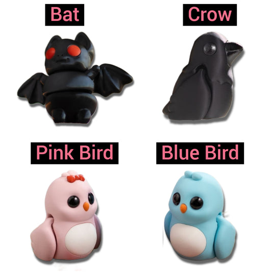 Mini Bat & Birds Fidgets