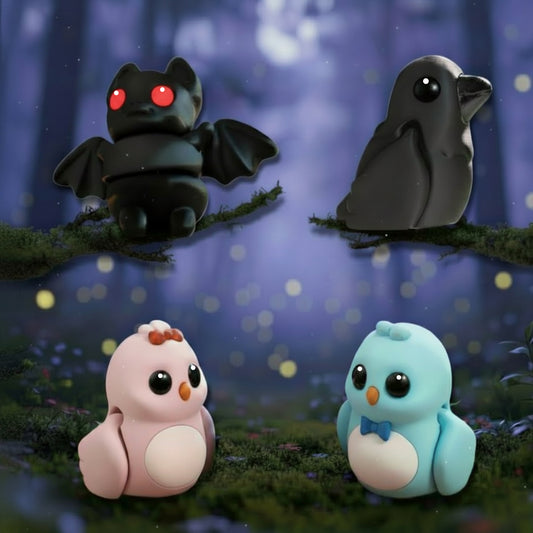 Mini Bat & Birds Fidgets