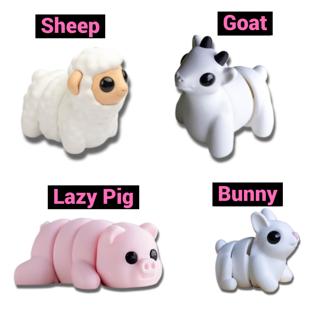 Farm Animals — Articulated Toy Set