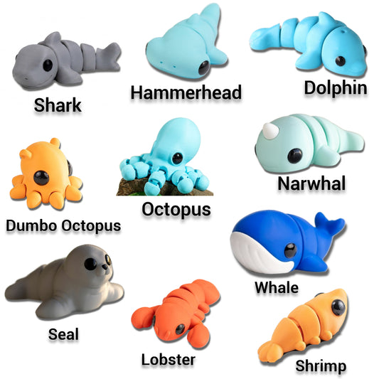 Mini Ocean Creature Fidgets
