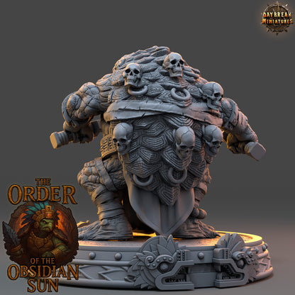 Zyotl Grimeye turtlefolk warrior resin miniature in 32mm and 54mm scales by D&K Custom Prints