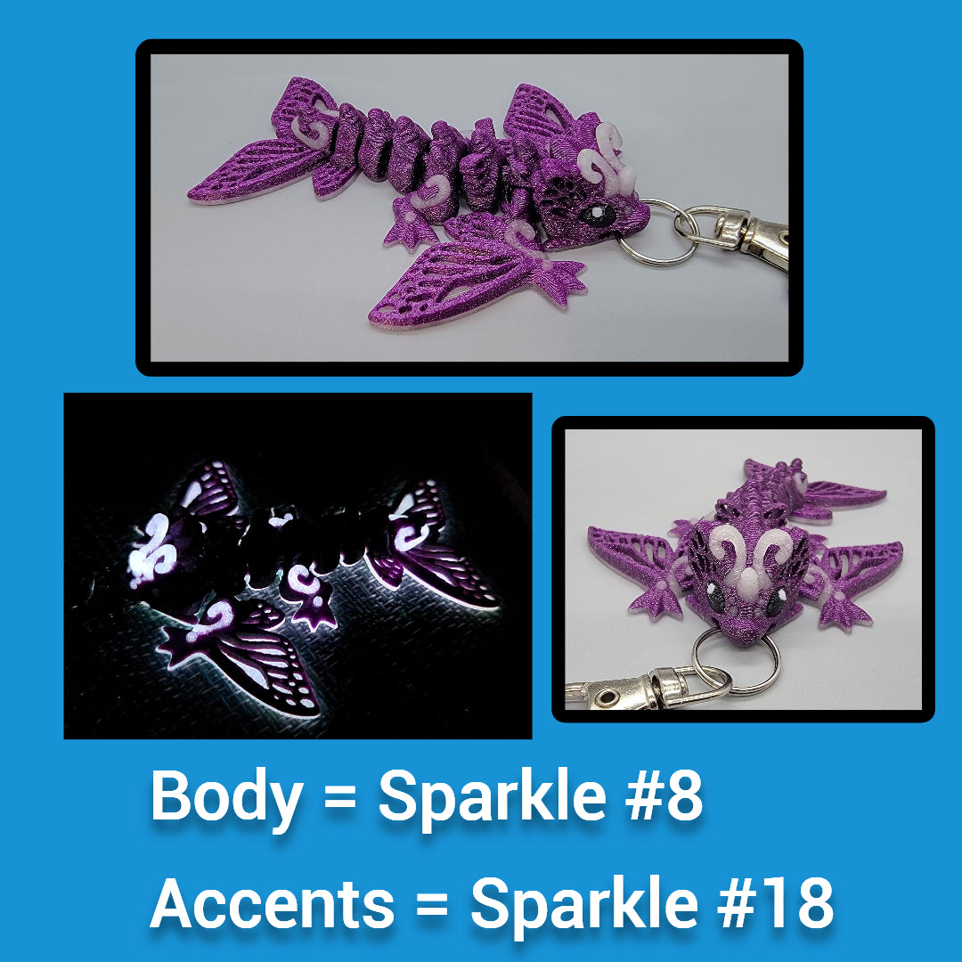 Butterfly Wyvern Fidget or Keychain