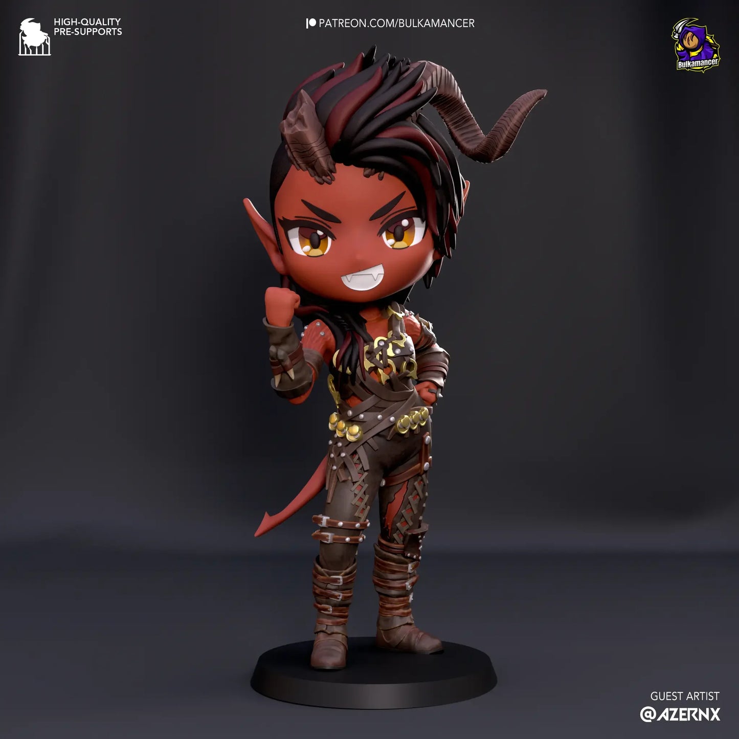 Chibi Scorching Barbarian resin garage kit GK fandom collectible