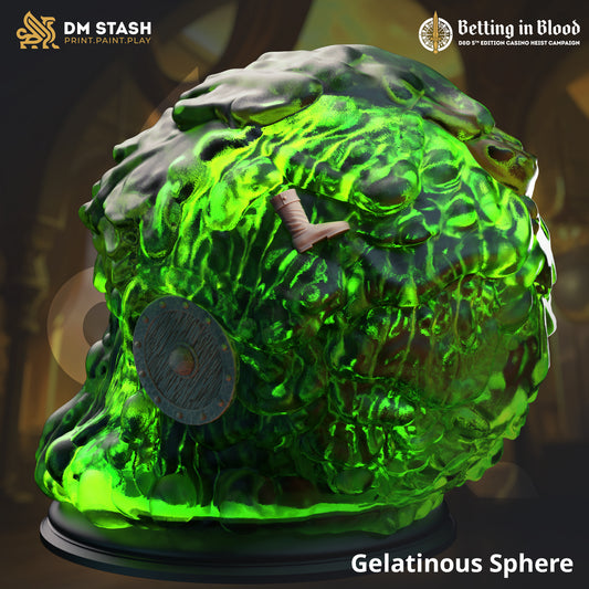 Gelatinous Sphere Large Ooze fantasy miniature by DM Stash