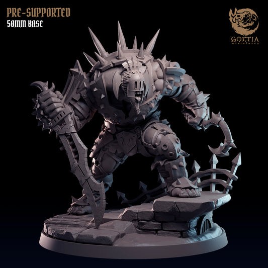 Hal Brada – Miniatura de fantasía oscura (50 mm, disponible para pintar)