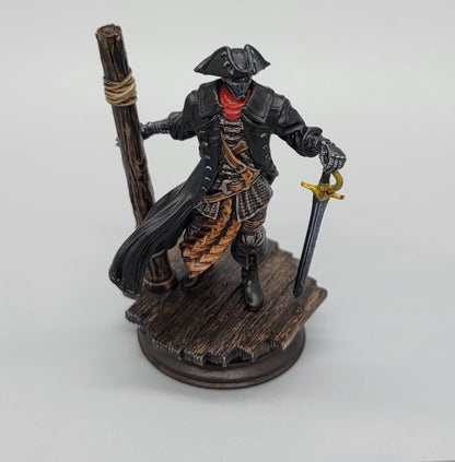 Painted Harvold Blue Eyes Stalson pirate swashbuckler resin miniature by D&K Custom Prints