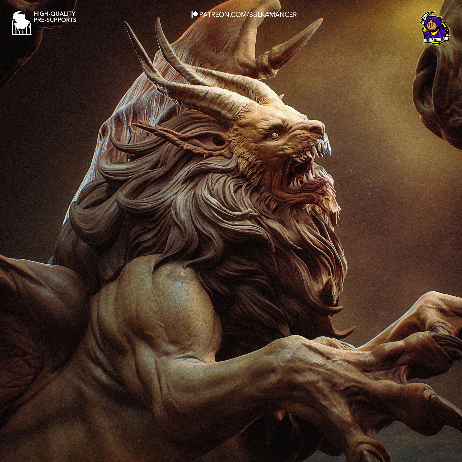 White-haired monster huntress resin fan art statue diorama battle scene | D&K Custom Prints