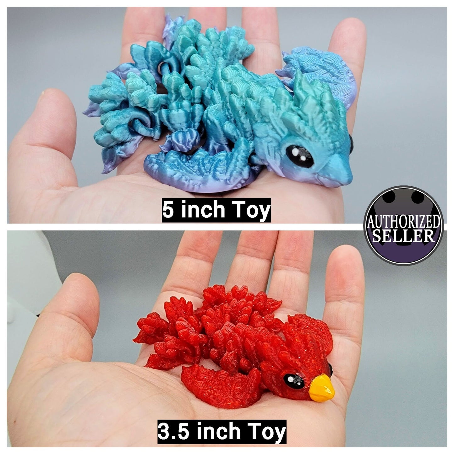 Floppy Baby Phoenix – Articulated Toy or Keychain