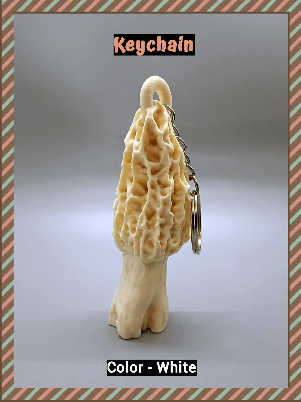 Morel Mushroom Keychain or Earrings