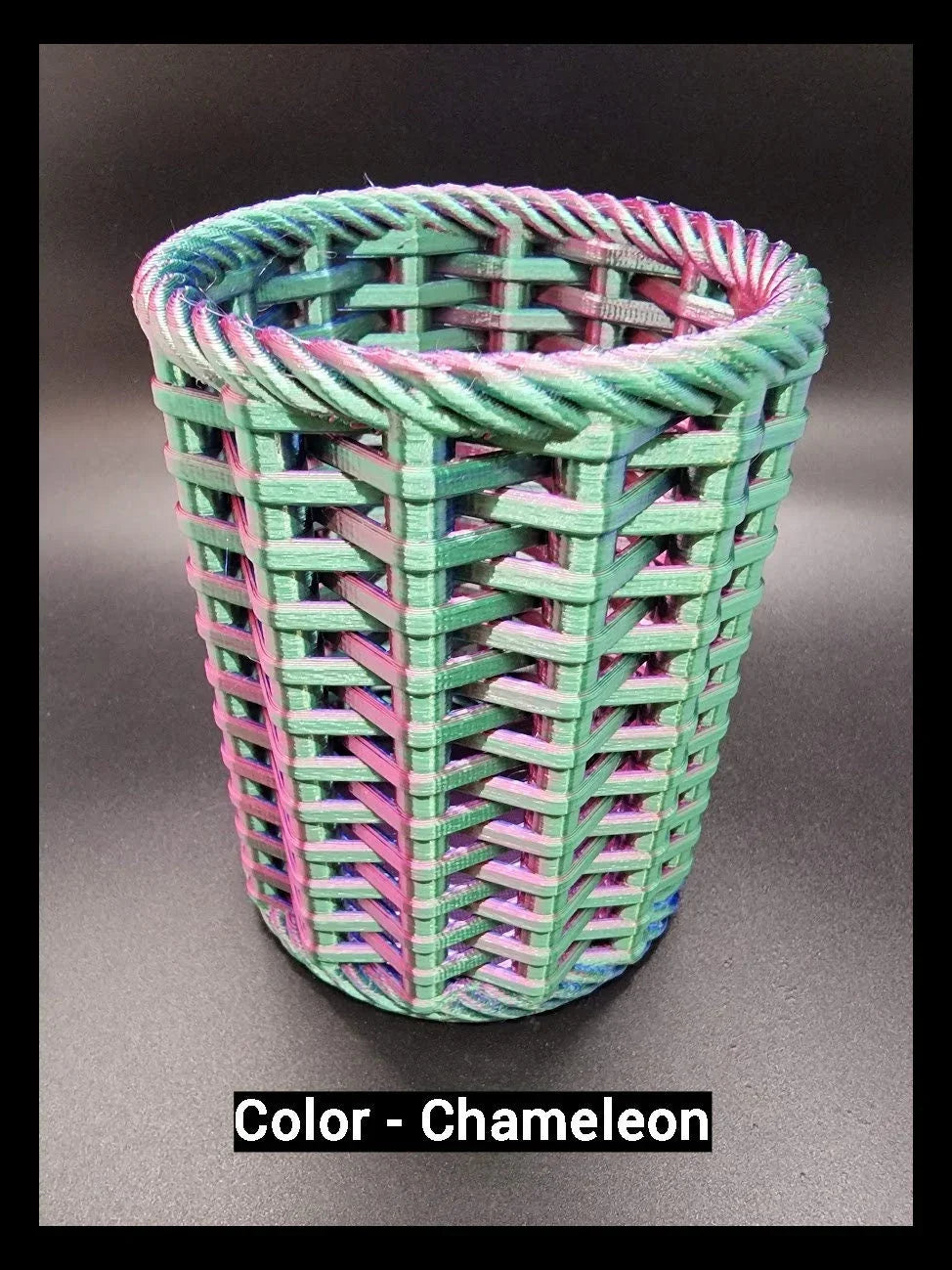 Basket Weave Pencil Holder