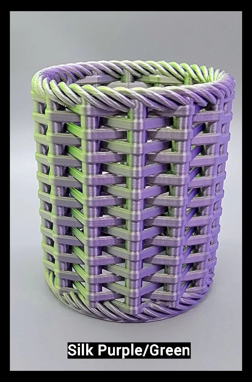 Basket Weave Pencil Holder