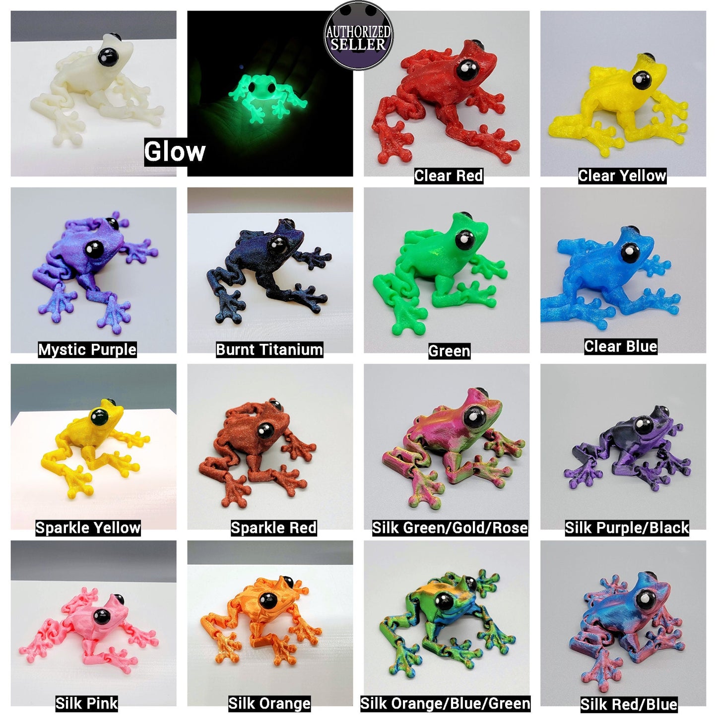 Articulated Tiny Cinder Frog Toy (also available in party packs) Fidget Sensory Flexi Amphibian